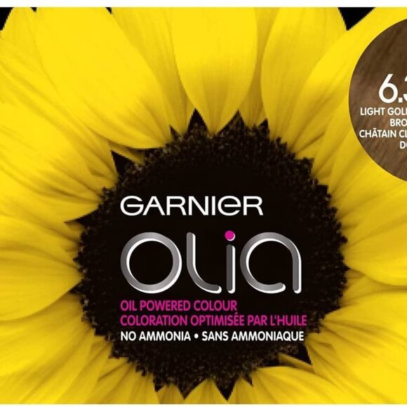 Garnier Olia Permanent Oil Powered Hair Color, 6.3 Light Golden Brown - Picture 7 of 8